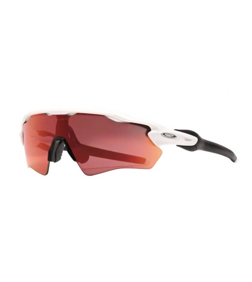 NEW OAKLEY unisex - radar ev path sunglass in polished white prizm ruby